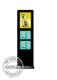 Téléphone portable de location de station de banque de puissance chargeant le kiosque d'affichage à cristaux liquides machine de la publicité de 43 pouces