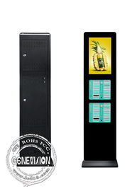 Téléphone portable de location de station de banque de puissance chargeant le kiosque d'affichage à cristaux liquides machine de la publicité de 43 pouces
