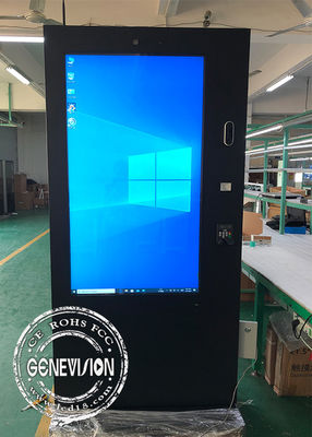 Kiosque extérieur de paiement de Signage de Digital d'écran tactile de la sonnette 2000cd/m2 avec la position incorporée