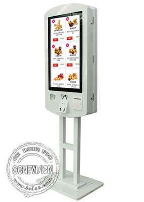 Double écran Win10 kiosque capacitif Macdonalds de service d'individu d'écran tactile de 32 pouces