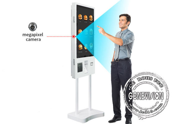 Kiosque incorporé de MacDonalds de paiement de service d'individu de 32 pouces de caméra pour le débouché d'habillement