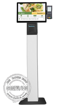 Kiosque de commande de service d'individu d'écran tactile avec le support de position d'And d'imprimante thermique