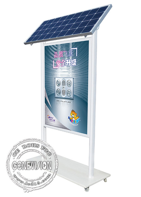 Double kiosque latéral d'affichage de publicité extérieure de caisson lumineux de LED avec la batterie