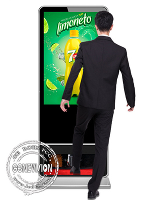 Totem de Signage de Digital de kiosque de la publicité d'affichage à cristaux liquides d'Android de polisseur de chaussures 55 pouces
