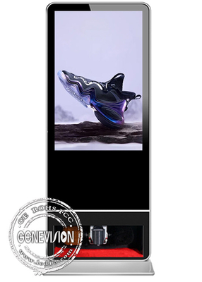 Totem de Signage de Digital de kiosque de la publicité d'affichage à cristaux liquides d'Android de polisseur de chaussures 55 pouces