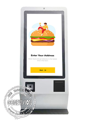 Kiosque de paiement d'écran tactile de service d'individu de 23,6 pouces pour Mc et la commande de KFC