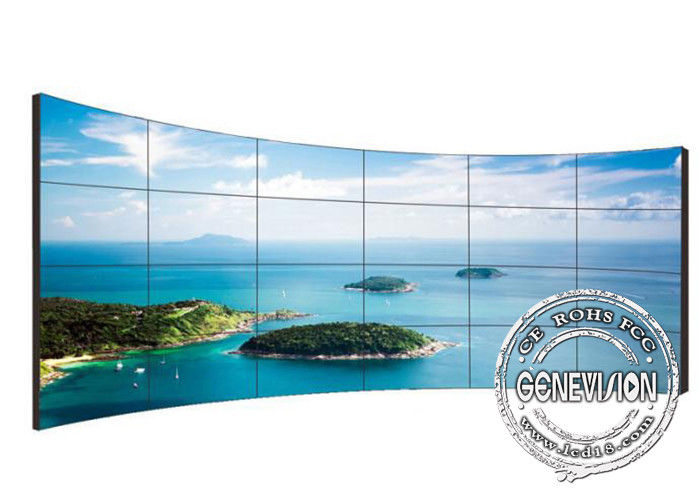 pouce visuel 4*8 du mur 55 de Signage de 10W Digital a courbé l'écran tactile ultra grand de Samsung IR
