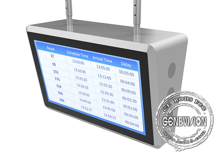 43" Ceiling Mounted Double Sided WiFi Digital Signage For Bus Station