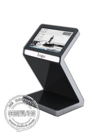 Intense luminosité ordinateur d'affichage de kiosque d'écran tactile de 32 pouces ou configuration d'Android, support en forme de z mignon