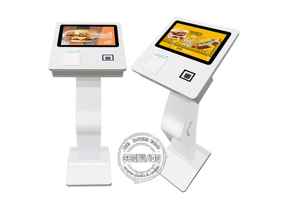 15.6'' terminal à écran tactile, kiosque de paiement avec imprimante et scanner 2D