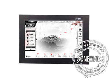 Moniteur montable d'écran tactile de mur de 15 pouces pour le centre commercial