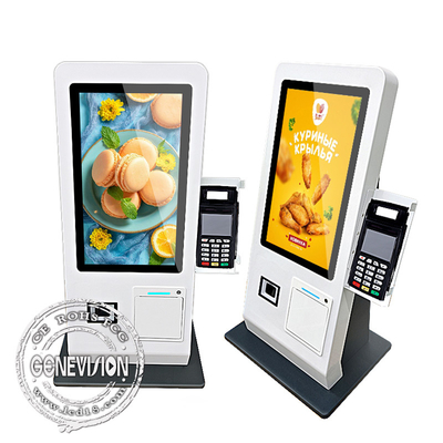 Écran tactile de moniteur de restaurant de bureau commandant le kiosque de paiement