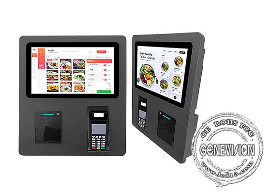 Kiosque automatique de service d'individu de 15,6 pouces commandant la machine de paiement pour Resaurant Kfc Mc