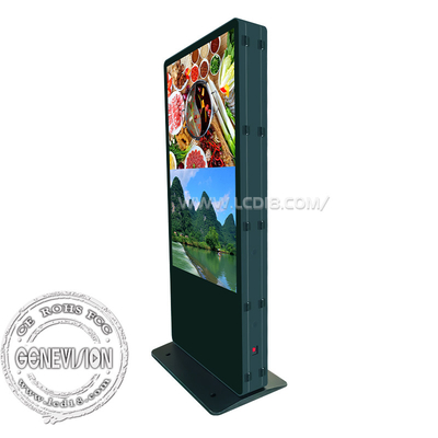 Affichage vidéo LCD à deux côtés, kiosques publicitaires, affichage à haute signalisation