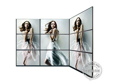 Panneaux de mur visuels de Signage de HD Digital, mur visuel 3*3 de bord étroit d'affichage à cristaux liquides ou 4*4 46 inch~55 pouce 1.8mm