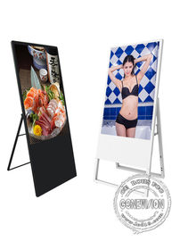 Cadre ultra mince commercial de panneau de menu de restaurant d'affichage de support d'OS d'Android de 43 pouces de Signage portatif pliable d'affichage à cristaux liquides Digital