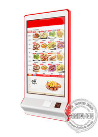 kiosque de commande automatique de paiement d'écran tactile de service d'individu de la machine 32inch pour le restaurant d'aliments de préparation rapide avec le lecteur de cartes