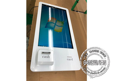 Argent liquide d'écran tactile de Signage de Digital de magasin à succursales multiples de Win10 32inch et terminal infrarouges de paiement de carte de banque