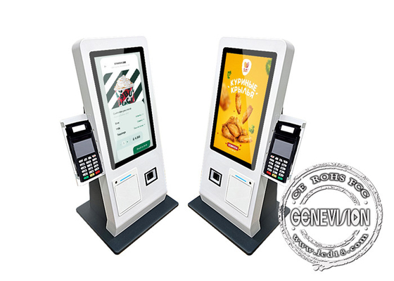 Système de bureau Android11 de 15,6 pouces 2G 16G Kiosque de paiement en libre-service avec scanner Qr et imprimante de terminal de 80 mm POS