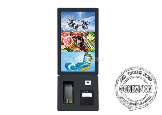 24 pouces Portrait en libre-service Billet kiosque écran tactile Restaurant machine à commander