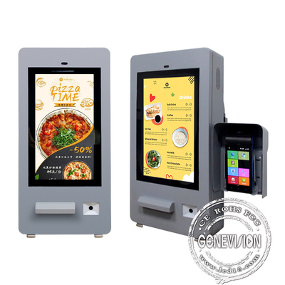 Restaurants en plein air Kiosque de paiement de commande avec Ip65 1500nits Kiosque de sélection en plein air