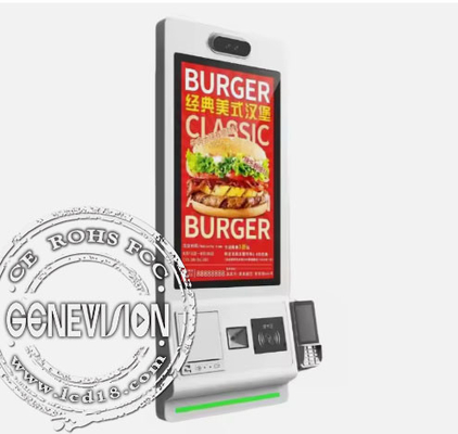 Appareil de kiosque de paiement en libre-service de restaurant 21,5 pouces avec écran tactile et caméra