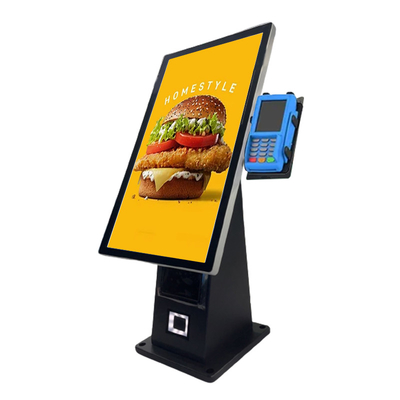 21.5 pouces de paiement en libre-service avec prise capacitive tout en un seul kiosque avec système de fenêtres