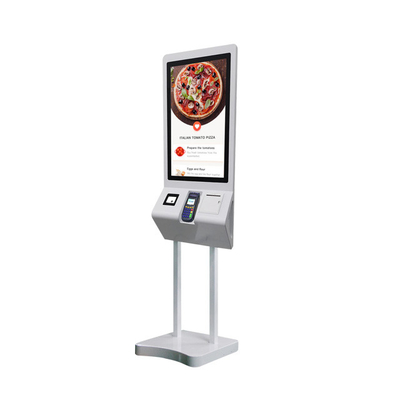 Le kiosque en libre-service de QSR Mcdonald est équipé d'un écran tactile de 27 pouces et d'un scanner d'imprimante de 80 mm.