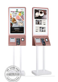 Kiosque debout de paiement de service d'individu de Signage de Digital d'écran tactile de plancher avec le terminal de position