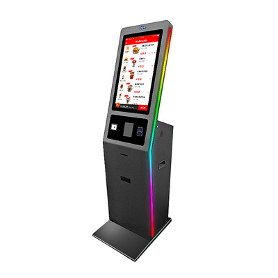 Écran tactile capacitif de kiosque de service d'individu de 27 pouces avec le lecteur Scanner de NFC d'imprimante