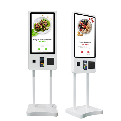 24 scanners de Code QR de machine d'ordre de service d'individu de kiosque d'écran tactile de pouce avec l'imprimante