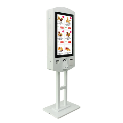 Kiosque de terminal de paiement en libre-service à double face avec scanner QR