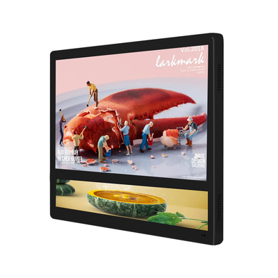 Affichage publicitaire à écran double Android 27 pouces, affichage numérique avec wifi