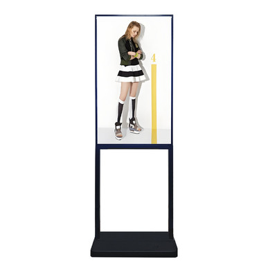 Kiosque d'affichage numérique Android verticale de 43 pouces - affichage publicitaire LCD au sol avec connexion WiFi