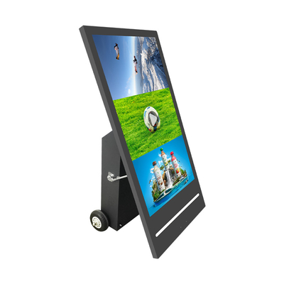 Batterie de kiosque de signalisation numérique amovible extérieure de 43 pouces alimentée par lumière LED