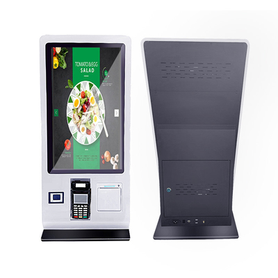 24 pouces bureau de libre-service Kiosque de paiement avec imprimante QR Code Scanner pour le restaurant