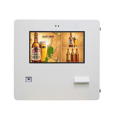 Monté sur le mur 21,5 pouces Paysage commander Payment Kiosk Avec système Android imperméable Ip 65