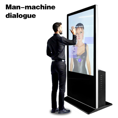 55 pouces 4K Nvidia Chipset RTX4070 Avatar IA homme machine caméra interactive microphone écran tactile kiosque