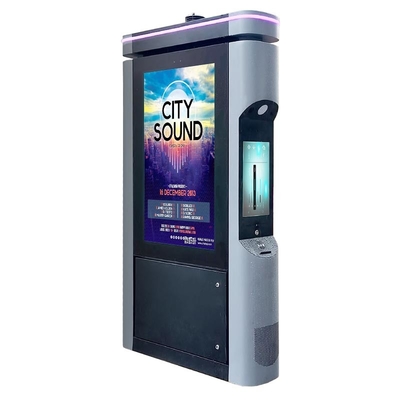 Capteur de qualité de l'air de 55 pouces 4K Smart City IK10 écran tactile en verre résistant à l'explosion