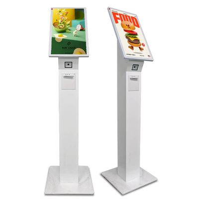 15.6 21.5 23.8 pouces Stand vertical blanc Servez plus intelligent Kiosque de service personnel