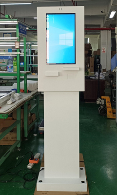 24 pouces Intel i3 Standing Streamline Self Service Kiosque avec imprimante pour les transactions en extérieur