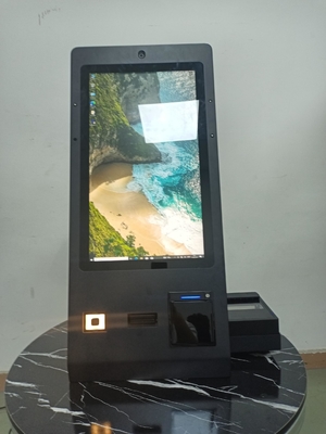 Dispensateur de cartes de chambre 24 pouces PMS Hôtel Kiosque en libre-service Avec scanner de passeport OCR