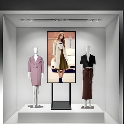 49 pouces 2K 4K 1000-2500nits Haute luminosité Vitrine de magasin Totem publicitaire LCD