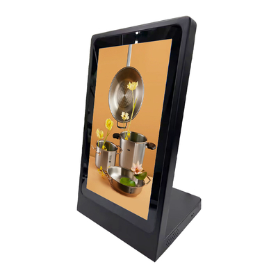 15.6 pouces Table Top L tapé LCD PCAP Touch Affichage d'affichage numérique Portable Touch Screen Moniteur de menu pour le restaurant et le commerce de détail