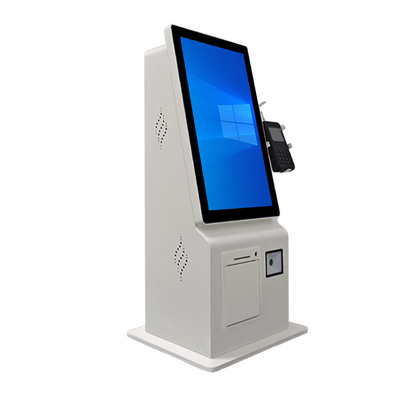 Imprimante de comptoir 15,6 pouces, lecteur de code QR, borne de commande en libre-service avec TPV