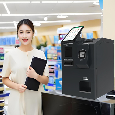 Vente à chaud Système de paiement en espèces intelligent Fonctionné par pièce de monnaie Caisse automatique pour supermarché sans pilote Lava-linge