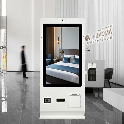 Distributeur de cartes 24 pouces avec lecteur NFC, borne libre-service d'hôtel avec distributeur de cartes et lecteur de code QR