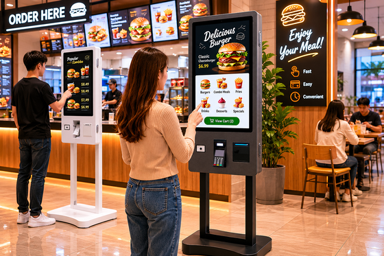 Kiosque capacitif de libre service d'écran tactile de 32