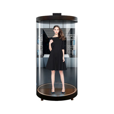21.5 pouces 75 pouces Système Android Technologie IA Mini LED Digital Holographique humain Vitrine publicitaire Kiosque