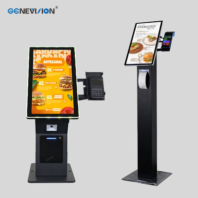 21.5 pouces écran tactile multi-points Kiosque en libre-service avec lumière LED pour les paiements sans espèces